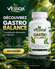 Découvrez VESSQA Gastro Balance — complément alimentaire en capsules, flacon de 30 capsules