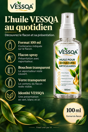 Huile VESSQA 100 ml : présentation du flacon spray