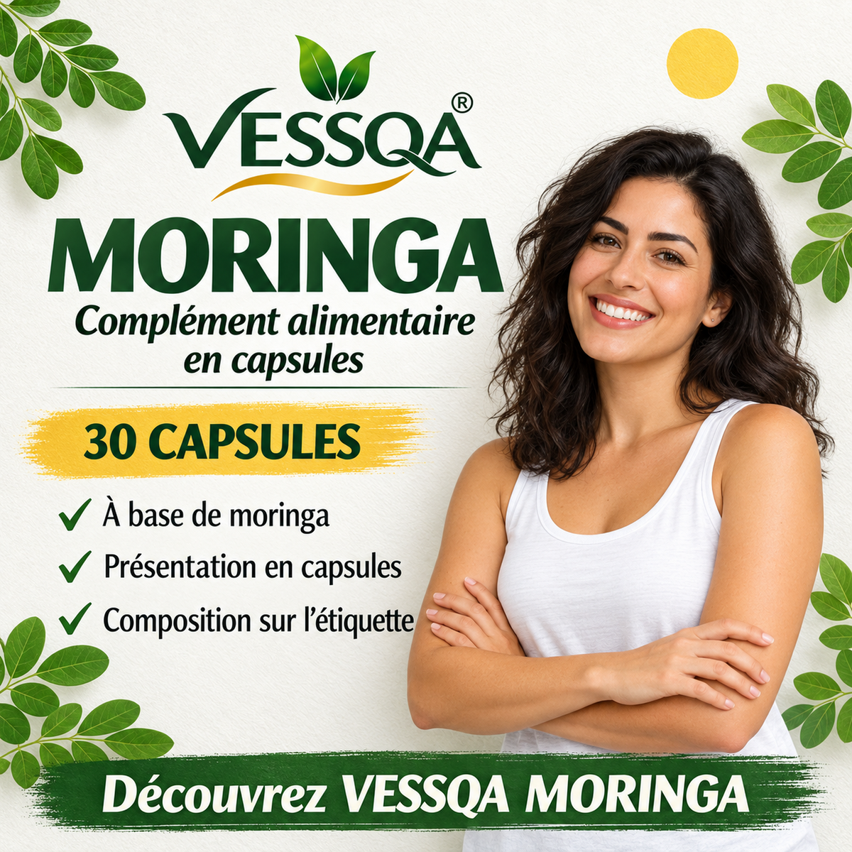 Découverte de VESSQA Moringa, complément alimentaire en capsules